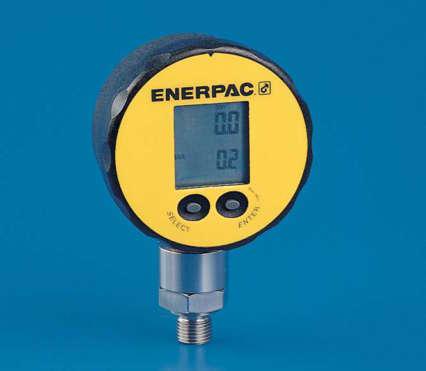 Digital Hydraulic Pressure Gauges Shown: DGR-1 DGR Series Pressure Range: 0-1000 bar Voltage: 3 Volt (battery) Accuracy, % of full scale: ± 0,2% Two modes - Automatic shut off (15 min) - Continuous
