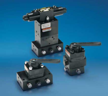4-Way Directional Control Valves Shown from left to right: VM43, VE43, VC-20L For Double-Acting Cylinder Control Valving Help See Basic System Set-Up and Valve Information in our Yellow Pages 120