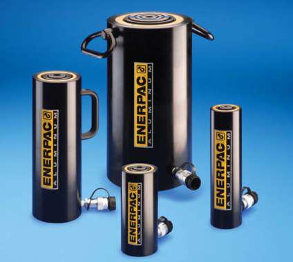 RAC-Series, Single-Acting Aluminium Cylinders Shown from left to right: RAC-5010, RAC-15010, RAC-304, RAC-208 Lightweight for Maximum Portability Saddles All RAC-cylinders are equipped with bolt-on