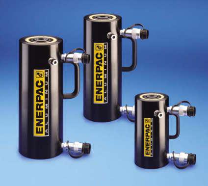 RAR-Series, Double-Acting, Aluminium Cylinders Shown from left to right: RAR-5010, RAR-308, RAR-204 Portable Power Lifters for Double-Acting Applications Saddles All RAR-cylinders are equipped with