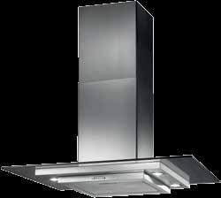 IS7599ENC-2 island rangehood EAN 8026493016757 760 915mm maximum H x 900mmW x 600mmD satin, crystal glass canopy suspension from ceiling or bulkhead 400W centrifugal, twin impellers, double air