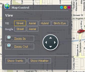 Map Control Tool Box This function will allow you to view the map in GOOGLE Earth or Virtual Earth Views.