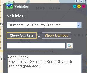 Sorting by Vehicles Select this