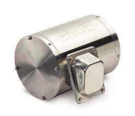 Stainless Steel AC Motors Performance Data & Dimensions Performance Data Voltage Full Load Amps Weight Part # Type PM Frame AC Efficiency* (230/460) (lbs.) Bearings FUTSS 0.