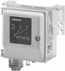 1 910 1910P01 Differential Pressure Sensors for air or nonaggressive gases QBM66... Pressure-linear characteristic with selectable pressure measuring range Operating voltage AC 24 V or DC 13.5.