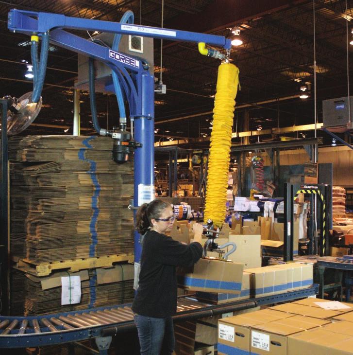 ARTICULATING JIB CRANES This versatile crane can move loads around corners, reach into machines or doorways, and swing under obstructions.
