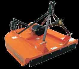 1 Hitch Clevis hitch for easy hook-up Floating 3-point permits deck to hug the terrain Fully welded deck