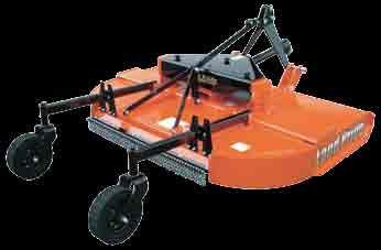 pull-type Stump jumpers are standard Choice of tires High blade tip speed All-welded deck RCR2510 in 540 or