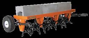 Land Pride s Core Aerator helps reduce compaction in heavy soil