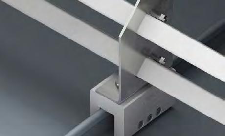 clamp-to-seam attachment that utilizes the MEC Bracket and allows multiple bar heights and variations to accommodate virtually any snow retention
