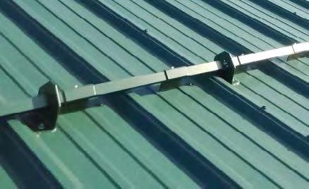 Retention System Shown No matter what type of roof you need to protect, we have a deck mount rail-type snow