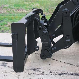 Linkage Increased full turn static tipping load allows stable and versatile operation. 8-Bar Linkage.