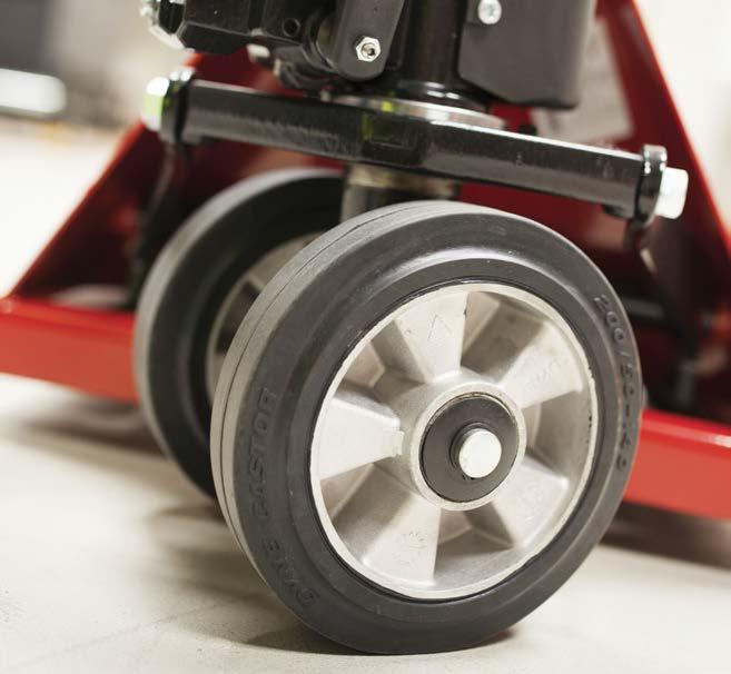 RANGE MANUAL PALLET TRUCKS The material of the wheels and rollers must be suitable for