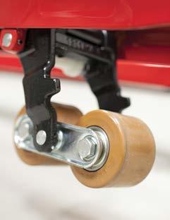 Different floor coverings, inclines or rough ground, our wheels and rollers have