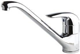 available in WELS 6 Star, 4 ltr/min SAGA sink mixer with pullout spray