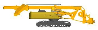 Multi-function: drilling with Continuous Flight Auger (max. SR200M Technical Data drilling dia. Φ800mm and max. drilling depth 20m) or with Kelly system (max. drilling dia. Φ 1800mm and max.