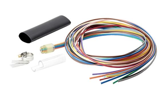 Each 12-fiber ribbon in cable is routed into individual color-coded tubes for protection and transport into Clearview optimized products.