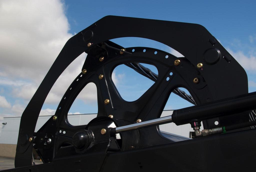 Reel End Shields Redesigned reel end shield shape and mounting Improves performance with less carry-over