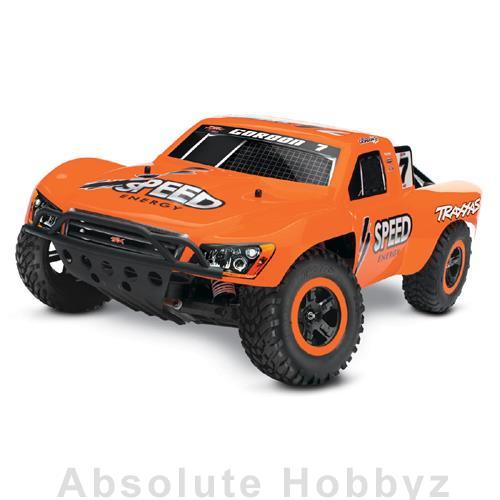 SLASH RTR WITH TQ RADIO Specifications: : 22.36 inches (568mm) : 11.65 inches (296mm) : 11.65 inches (296mm) : 76.2oz (2.16kg) (overall) : 8.425 inches (214mm) : 13.