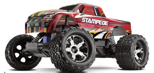 STAMPEDE VXL RTR W/TSM Specifications: : 16.25" (413mm) : 12.75" (324mm) : 12.75" (324mm) : 65.3oz (1.85 kg) (overall) : 9.5" (241mm) : 10.