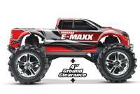 E-MAXX RTR W/2.4GHz RADIO, EXV Specifications: : 20.4 (518mm) Width : 16.5 (419mm) : 9.8 (248mm) : 7.2 lbs (3290g) approx. without batteries : 13.2" (335mm) Front Tread : 12.