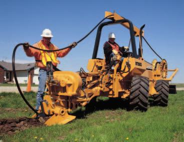 Ask your Astec dealer to tell you more about these attachments and other available options, like an auxiliary hydraulic PTO, ground drive auto crowd, front counterweights, cab enclosure and more.