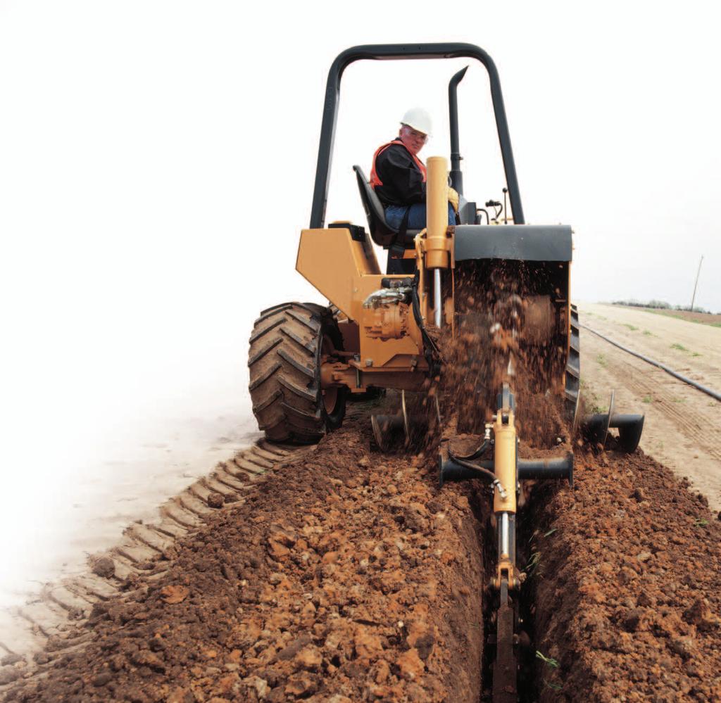 All routine service, including fluid checks and filter replacements are simplified to help keep your trencher operating at peak performance levels.