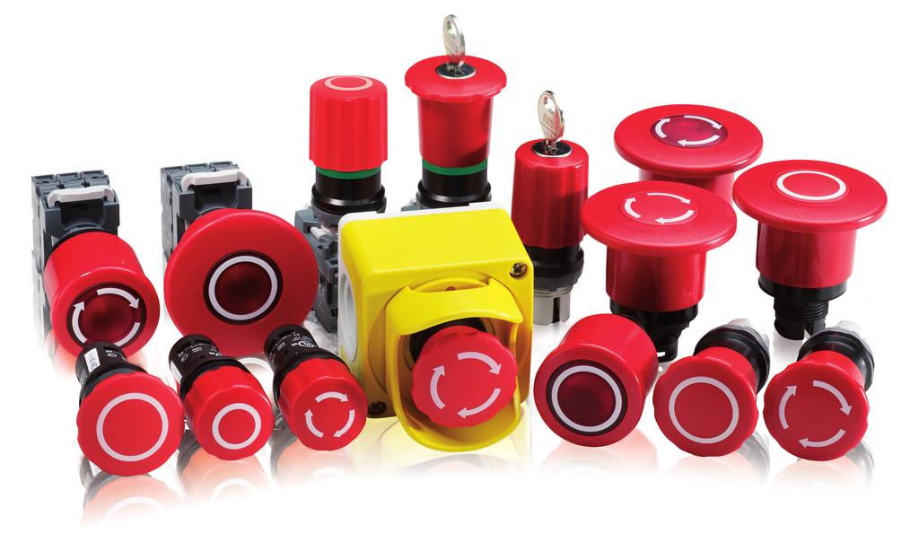 Emergency stops Award winning design Emergency stops Choosing the right emergency stop device is vital in order to increase the safety for your personnel and equipment.