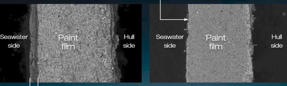 Hull surface condition.