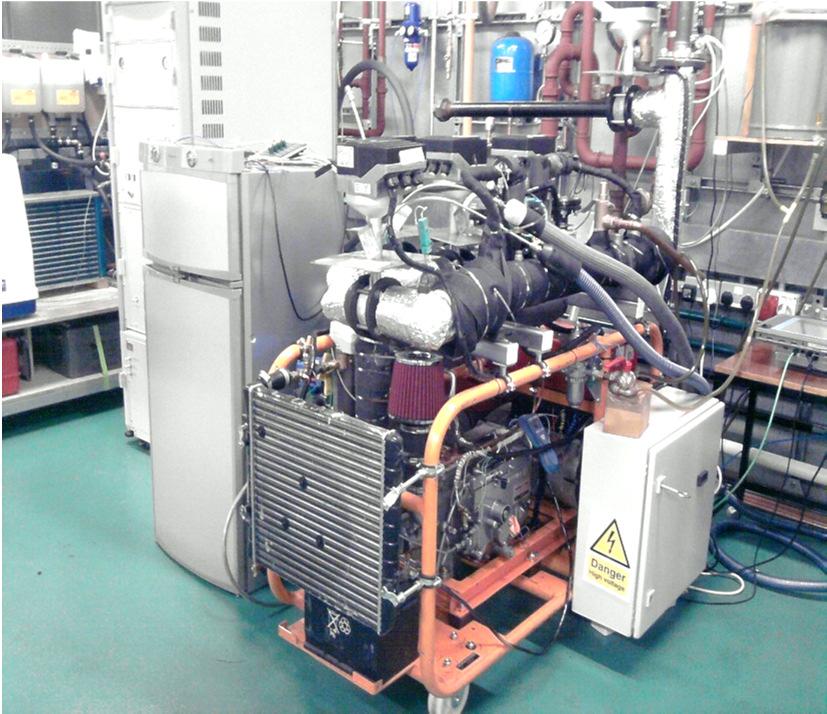 3.2. Configuration of micro trigeneration prototype Specification YanmarTF120M (4 stroke single cylinder diesel engine, displacement: 0.638l, compression ratio: 17.