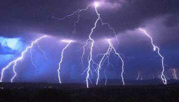 Lightning Lightning is a form of direct current (DC) produced by static electricity in clouds.