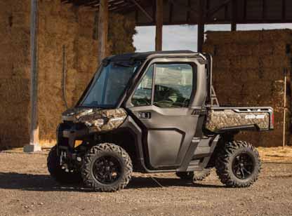 CAN-AM DEFENDER: TOUGH. CAPABLE. CLEVER. CAN-AM DEFENDER BASE CAN-AM DEFENDER XT Heavy-duty Rotax V-Twin engine options PRO-TORQ transmission TTA-HD rear suspension 12-in. (30.