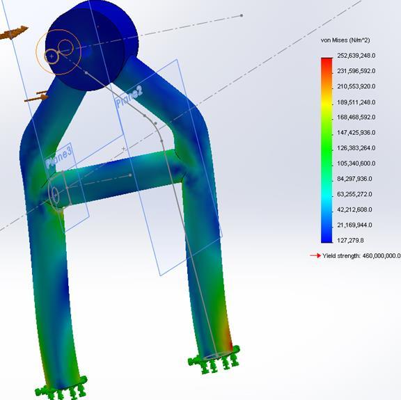 In order to design a reliable rear suspension design, the team had done extensive research in the areas of material strength, suspension member geometry, and other collegiate SAE Mini Baja designs.
