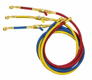 Rugged, Multi-Refrigerant Nylon Barrier Construction - PolarShield hoses are compatible with all CFC, HFC & HCFC refrigerants (R-410A, R-404A, R-407C, R-134a).