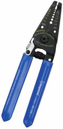 STRIPPERS & CRIMPERS UPFRONT STRIPPERS/CUTTERS HEAVY-DUTY UPFRONT STRIPPERS & CUTTERS Serrated pliers nose for pulling and working wire, small nuts, etc.