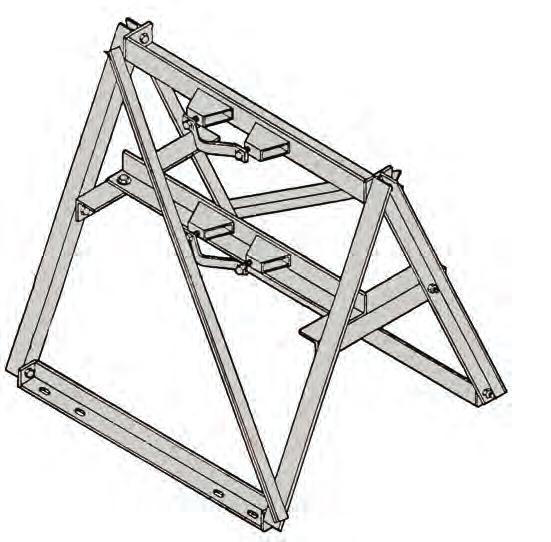 ROOF MOUNTS - SH SH ROHN s Saw Horse Roof Mount (SH) is capable of supporting most TVRO, PCS, Cellular, and Microwave antennas.