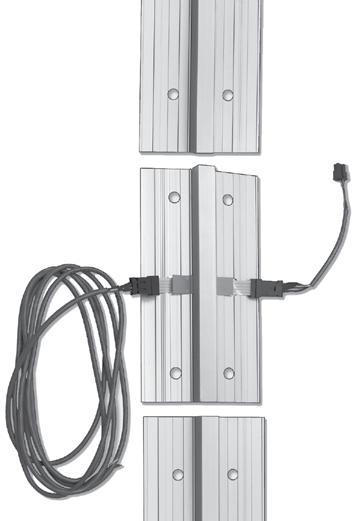 Transfer Device Solutions McKINNEY Aluminum Continuous Electrified Hinges The McKINNEY electrified continuous hinge is furnished with bonded, 4-conductor flat cable with connectors at each leaf.