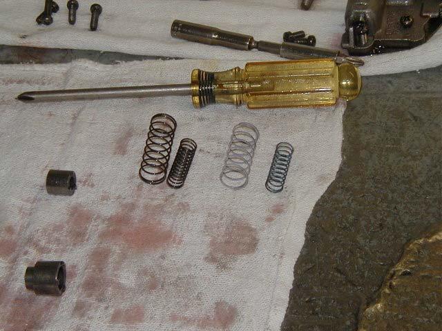 Here is a pic of the different springs you are replacing. The new springs are on the right.
