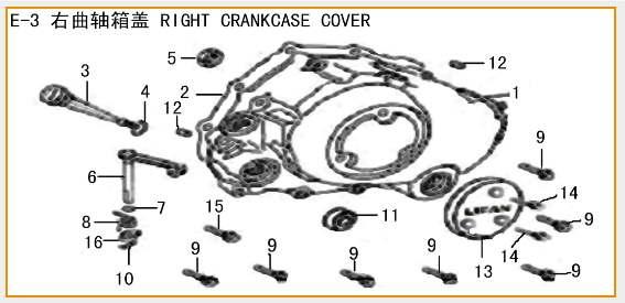 ML150-9J Engine Parts 162FMJ-M 1623-1 Crankcase Cover, RH 1623-2 Crankcase Cover Gasket, RH 1623-3 Dipstick 1623-4 Dipstick O-Ring, 18 3 1623-5 Sight Glass 1623-6 Clutch Lever Comp.