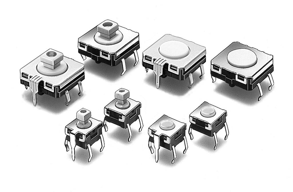 Tactile Switch BW Tactile Switch with Sealed Construction for Automatic Soldering Sealed construction conforming to IP67 (IEC-6059) provides high reliability in locations exposed to dust or water.