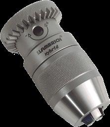 6 HYBRID This unique chuck, designed and patented by Llambrich combines the features and benefits of both a keyed and keyless drill chuck.