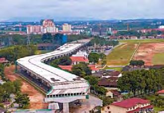 operations review Infrastructure, concession & Environment Works at Kuala Sungai Pahang Eastern Dispersal Link The main project currently undertaken by the infrastructure unit is the Eastern