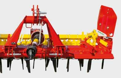 harrows. The CLASSIC version is available with working widths of 8.2' / 2.50 m with 8 rotors and 9.