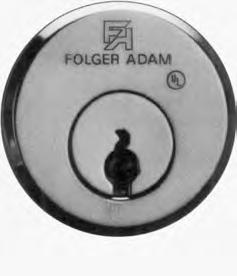 FOLGER ADAM ELECTRIC LOCKS Key: Mogul Cylinder Data Maxi-Mogul key cylinders D9300 Series Mortise Locks are provided with Maxi-Mogul Key Cylinders, six pin tumbler.