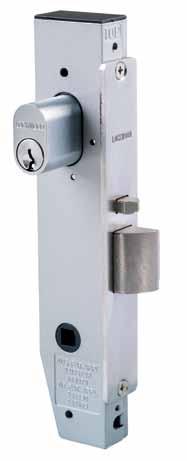 3582 Short Backset Vestibule Locks Various latching functions operated generally by key or handle outside and by turnknob, key or handle inside.