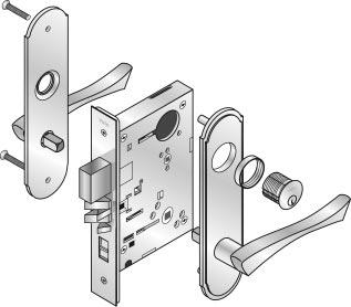8800RL Reflections decorative trim introduction Yale 8800RL mortise locks are available with Reflections lever trim, a comprehensive line of highly stylized lever handles.