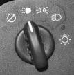 Exterior Lamps Your exterior lamps knob is located on your instrument panel to the left of the steering wheel.
