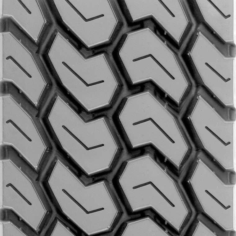 DEEP DRIVE MegaMile Deep is a drive axle retread with good traction for line haul and regional applications.