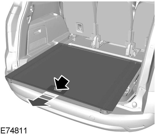 The maximum permissible weight on the end of the sliding loadspace floor when the floor is in the fully extended position (slid outside the luggage