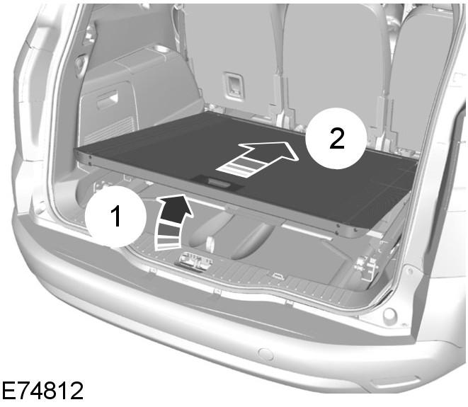 Load Carrying Storage compartment A storage compartment is located in the floor at the rear of the luggage compartment.